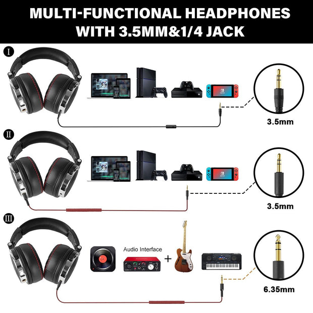 Foldable Over-Ear Wired Headphone